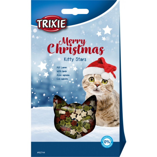 Ласощі Trixie Merry Christmas для котів Kitty Stars з ягням 140 г