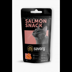 Хрумкі ласощі Savory Cats Snacks Pillows Gourmand with Salmon для дорослих вибагливих котів подушечки з лососем 60 г