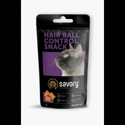 Хрумкі ласощі Savory Cats Snacks Pillows Hair Ball Control для дорослих котів подушечки для виведення шерсті 60 г