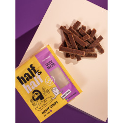 Ласощі HalfHalf м ясні смужечки для котів, із качкою 50 г