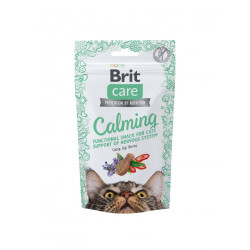Ласощі Brit Care Functional Snack Calming д/котів для підтримки нервової системи з куркою 50 г