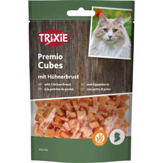 Ласощі Trixie Premio Chicken Cubes для котів кубики з куркою 50 г