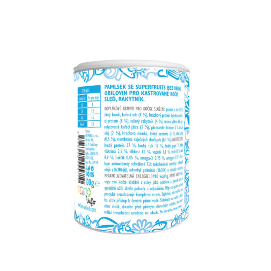 Ласощі Brit Care Superfruits Snack Herring д/стерилізованих котів з оселедецем і обліпихою 100 г