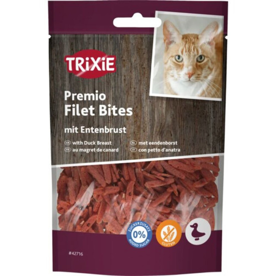 Ласощі Trixie Premio Duck Filet Bites для котів сушене філе качки 50 г