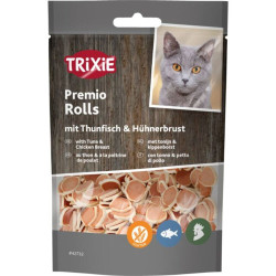 Ласощі Trixie Premio Tuna Rolls для котів шматочки з тунцем та куркою 50 г
