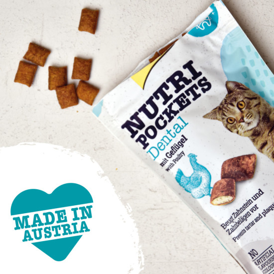 Вітамінні ласощі GimCat Nutri Pockets Dental для котів для зубів 60 г