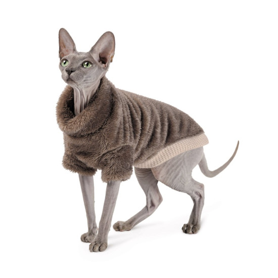 Светр Tim ТМ Pet Fashion для кота, М кавовий