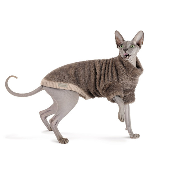 Светр Tim ТМ Pet Fashion для кота, розмір S кавовий