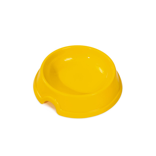 Миска для кота пласка 0,2 л жовта