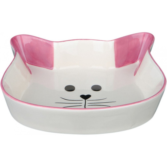 Миска Trixie для котів у формі котячої мордочки керамічна 250 мл/12 см