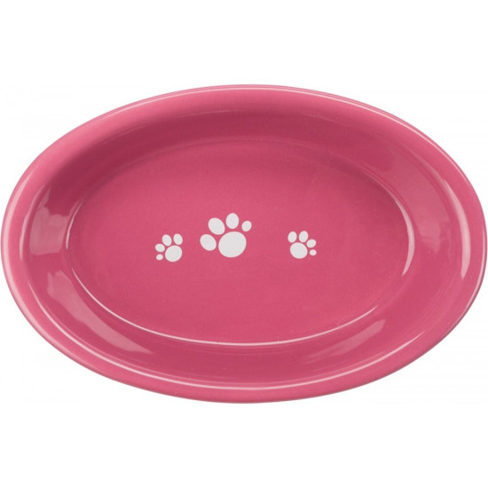 Миска Trixie для котів короткомордих порід овальна керамічна 15х10 см 200 мл