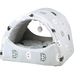 Будиночок-тунель Trixie для котів Mimi сірий 42х35х35 см