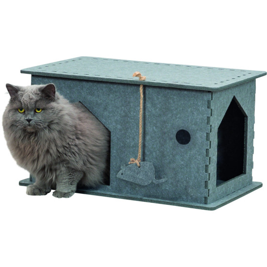 Будиночок Trixie Lene для котів фетр 54х30х35 см сірий