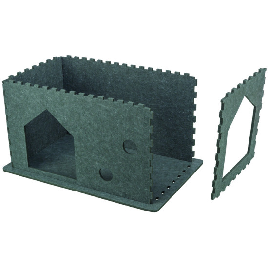 Будиночок Trixie Lene для котів фетр 54х30х35 см сірий