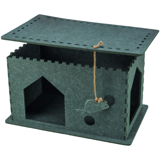 Будиночок Trixie Lene для котів фетр 54х30х35 см сірий