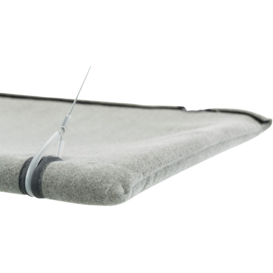 Лежак Trixie для вікна з кріпленнями велюр 50 х 30 см сірий