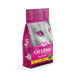 Наповнювач Catfun для котячих туалетів бентонітовий з ароматом дитячої присипки 10 л