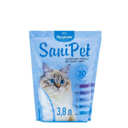 Наповнювач Sani Pet для котячого туалету силікагелевий 3,8 л