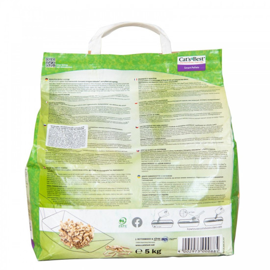 Наповнювач Cat’s Best для котячого туалету Smart Pellets деревний 10 л / 5 кг