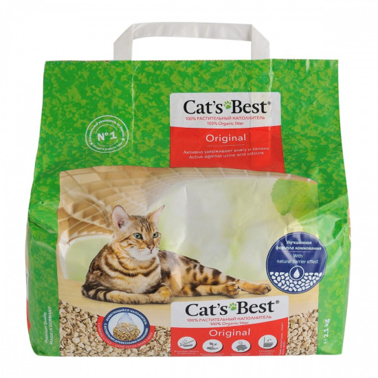 Наповнювач Cat’s Best для котячого туалету Original деревний 5 л / 2,1 кг