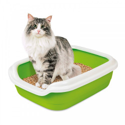 Туалет Природа Comfort L для котів лайм 49х39х15 см