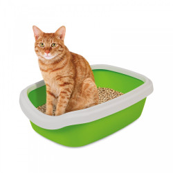 Туалет Природа Comfort M для котів лайм 41х30х13,5 см