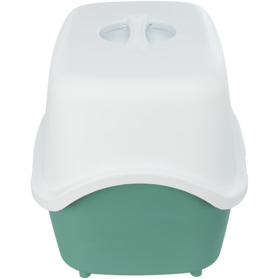 Туалет Trixie для котів Vico закритий пластик зелений/білий 40х40х56см