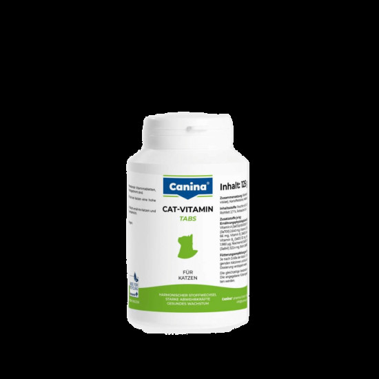 Вітамінний комплекс Canina Cat-Vitamin Tabs для котів 125 г 250 табл.