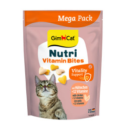 Вітаміни GimCat Nutri Vitamin Bites для дорослих котів мультивітаміни з куркою 425 г