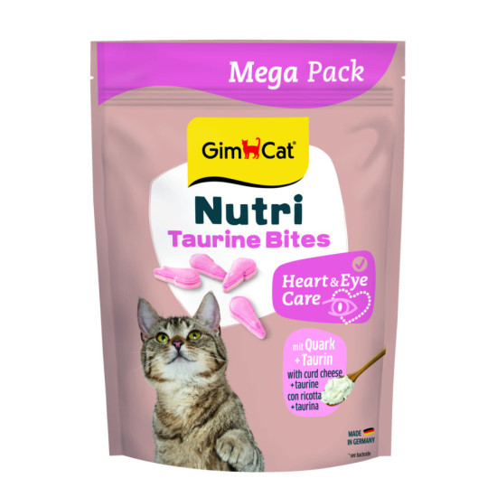 Вітаміни GimCat Nutri Taurine Bites для дорослих котів для підтримки здоров_я серця із сиром і таурином 425 г