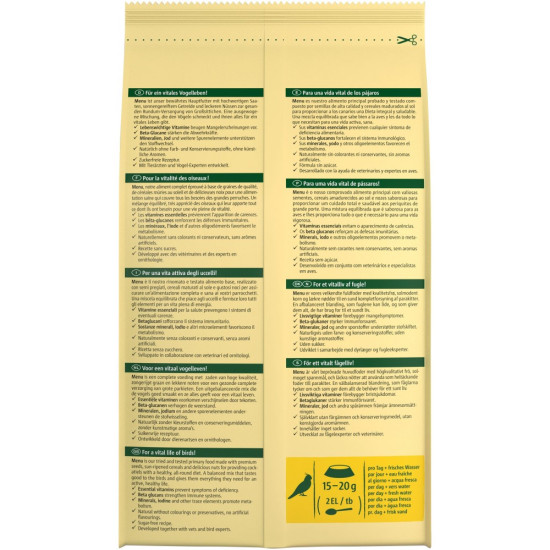 Корм Vitakraft Premium Menu Vital для німф 1 кг