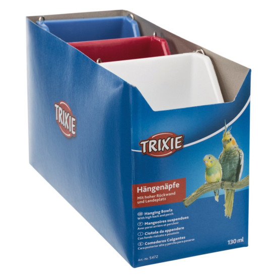 Годівниця Trixie для птахів підвісна з кріпленням пластик 130 мл 8х7 см