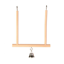 Іграшка Trixie для птахів Гойдалка з дзвіночком дерево 12х13 см