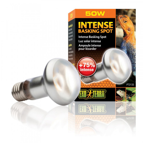 Лампа тераріумна ExoTerra Daylight BASKING SPOT для тераріумних тварин денна обігріваюча дзеркальна S20/50 Вт
