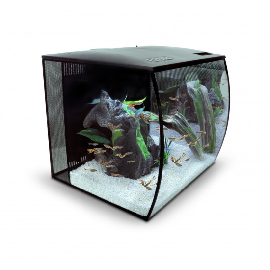 Акваріум Fluval Flex з обладнанням чорний скло пластик 57 л