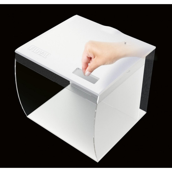 Акваріум Fluval Flex з обладнанням білий скло пластик 34 л