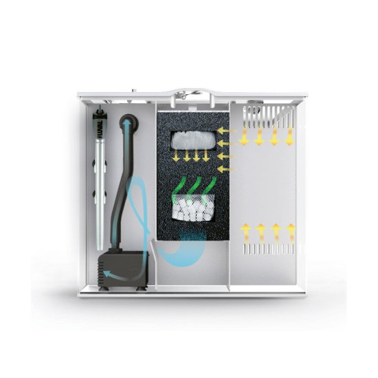 Акваріум Fluval Flex з обладнанням білий скло пластик 34 л