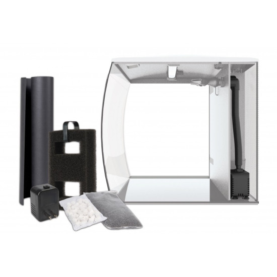 Акваріум Fluval Flex з обладнанням білий скло пластик 34 л