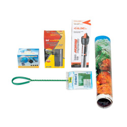 Акваріумний комплект Природа Скалярія Led прямий 50x30x36 см 54 л