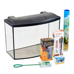 Акваріумний набір Природа Скалярія Led овальний 60x30x40 см 62 л