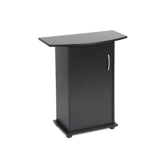 Підставка Природа ПО під акваріум збірна овальна з дверима чорна 50х30х70 см