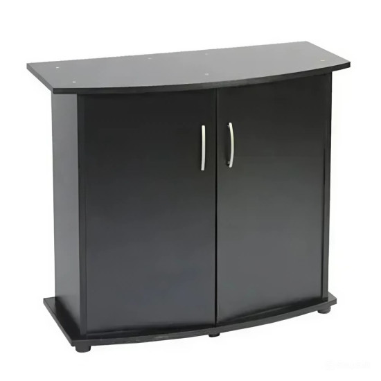 Підставка Природа ПО під акваріум збірна овальна з дверима чорна 100х40х70 см