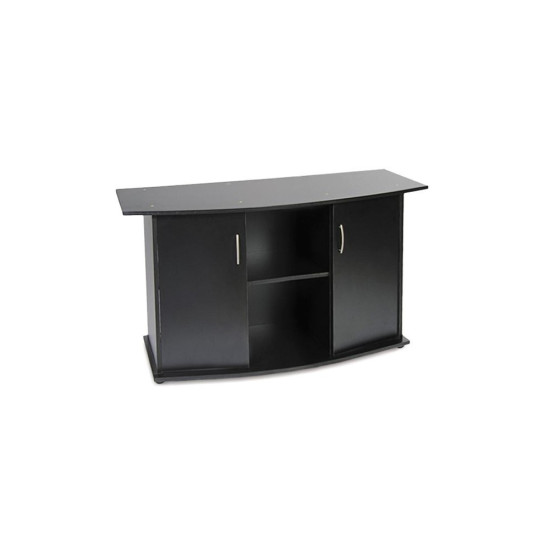 Підставка Природа ПО під акваріум збірна овальна з дверима чорна 120х40х70 см