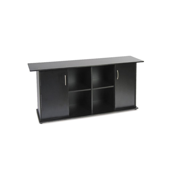 Підставка Природа ПП під акваріум збірна пряма з дверима чорна 150x50x70 см