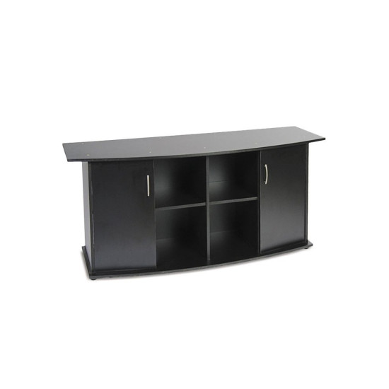 Підставка Природа ПО під акваріум збірна овальна з дверима чорна 150х50х70 см