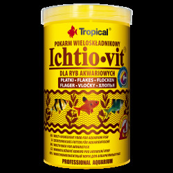 Корм Tropical Ichtio-Vit для всіх акваріумних риб пластівці 20 г/ 100 мл