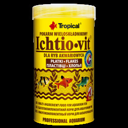 Корм Tropical Ichtio-Vit для всіх акваріумних риб пластівці 50 г/ 250 мл