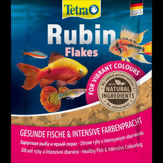 Корм сухий Tetra Rubin Flakes для акваріумних рибок для забарвлення в пластивцях 12 г
