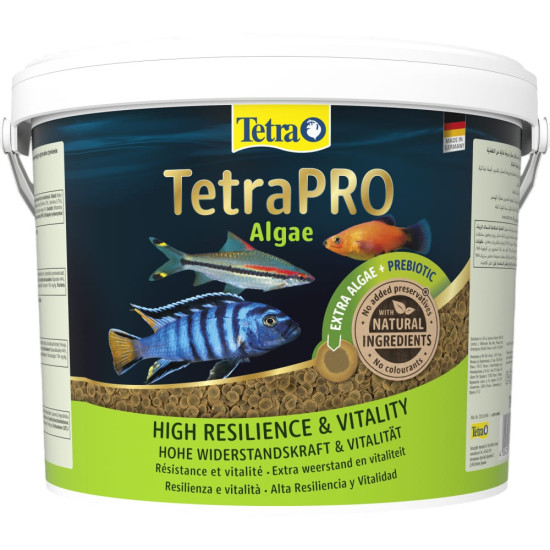 Корм Tetra Pro Algae Multi-Crisps для травоїдних риб з овочами чіпси 10 л/ 1,9 кг