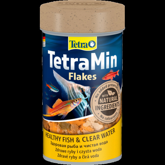 Корм сухий Tetra Min Flakes для тропічних акваріумних рибок в пластівцях 100 мл